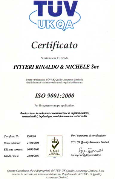 certificazione ISO 9001:2000